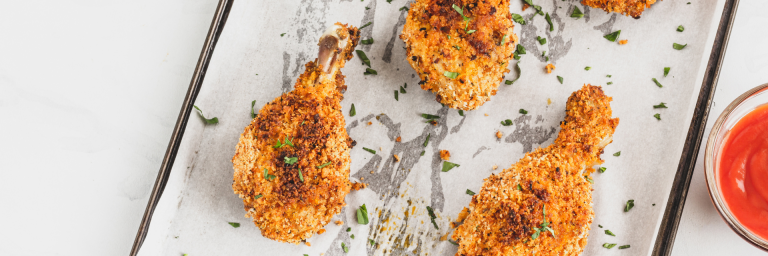 Pollo crujiente al horno