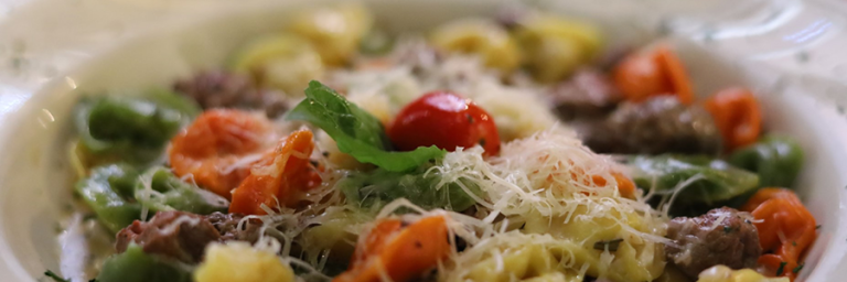 Spinach Tortellini with Creamy Lemon Sauce