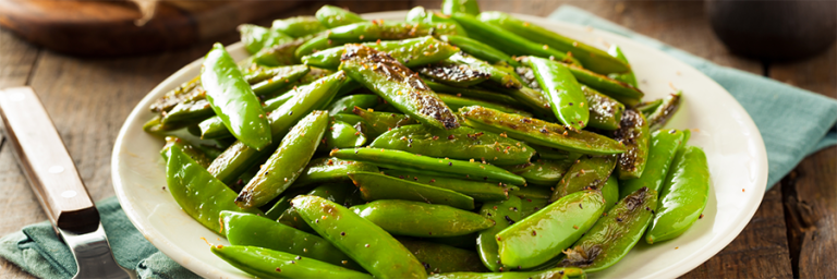 Snow Peas with Mint