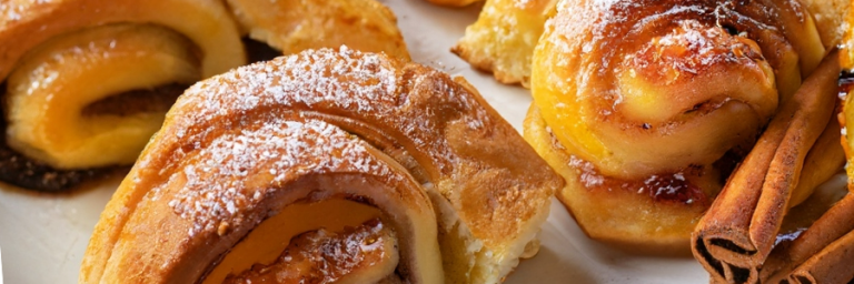 Puffy Peach Pastries