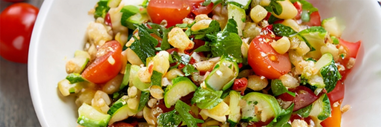 Summer Zucchini and Hominy