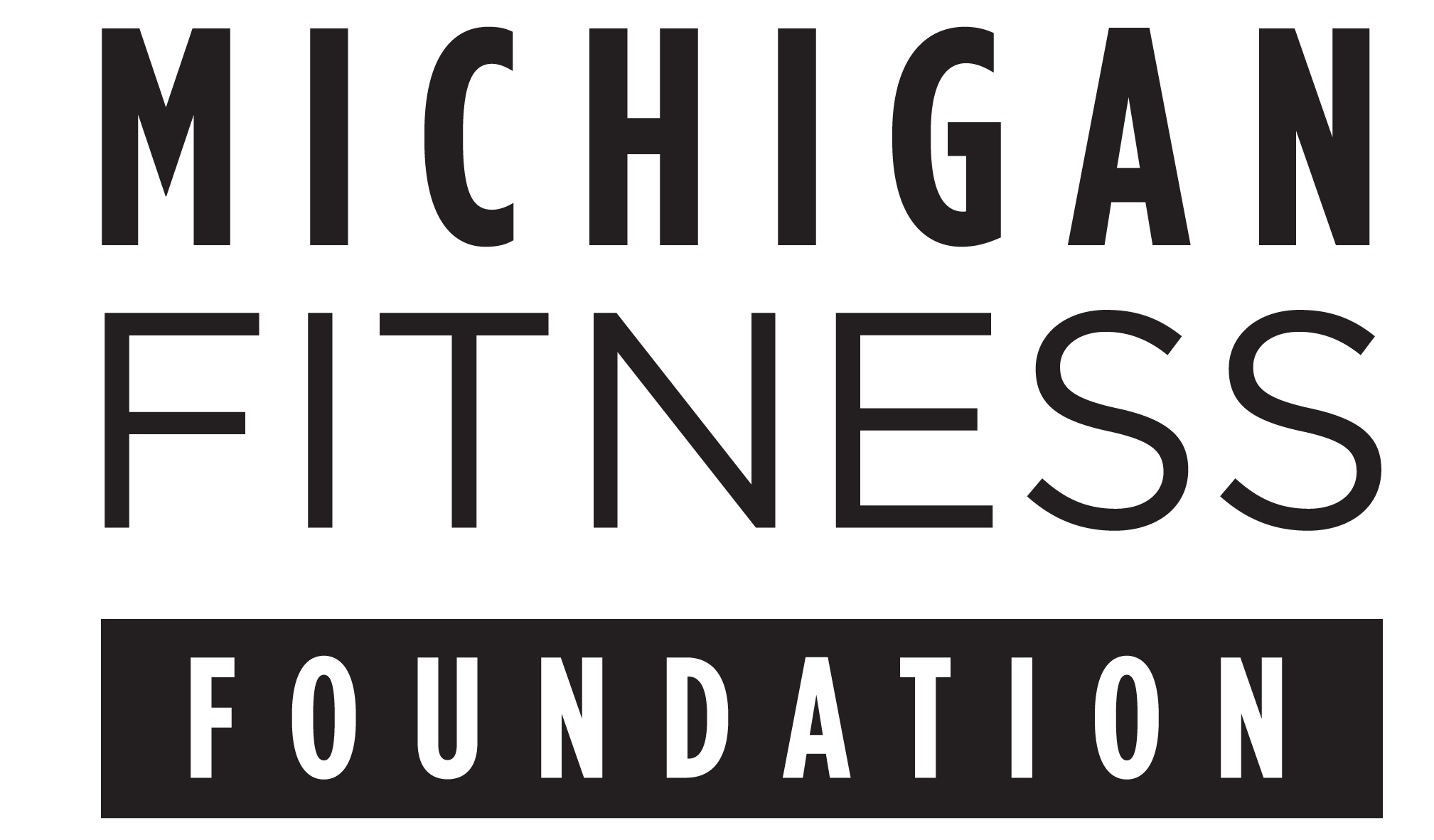 Michigan Fitness Foundation black logo